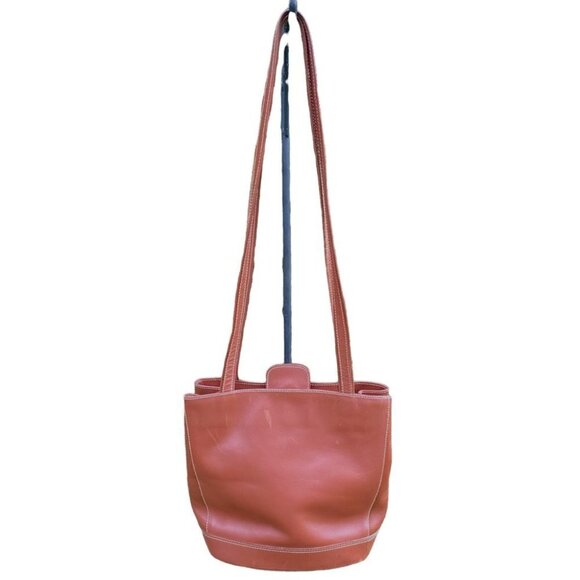 Montbui Difusion Leather Tan Crossbody Purse - Picture 2 of 13